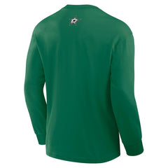 Dallas Stars Fanatics Rewind Long Sleeve T-Shirt Kelly Green