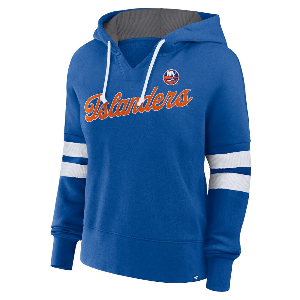 New York Islanders Fanatics Women's Oversized Seize Pullover Hoodie Royal