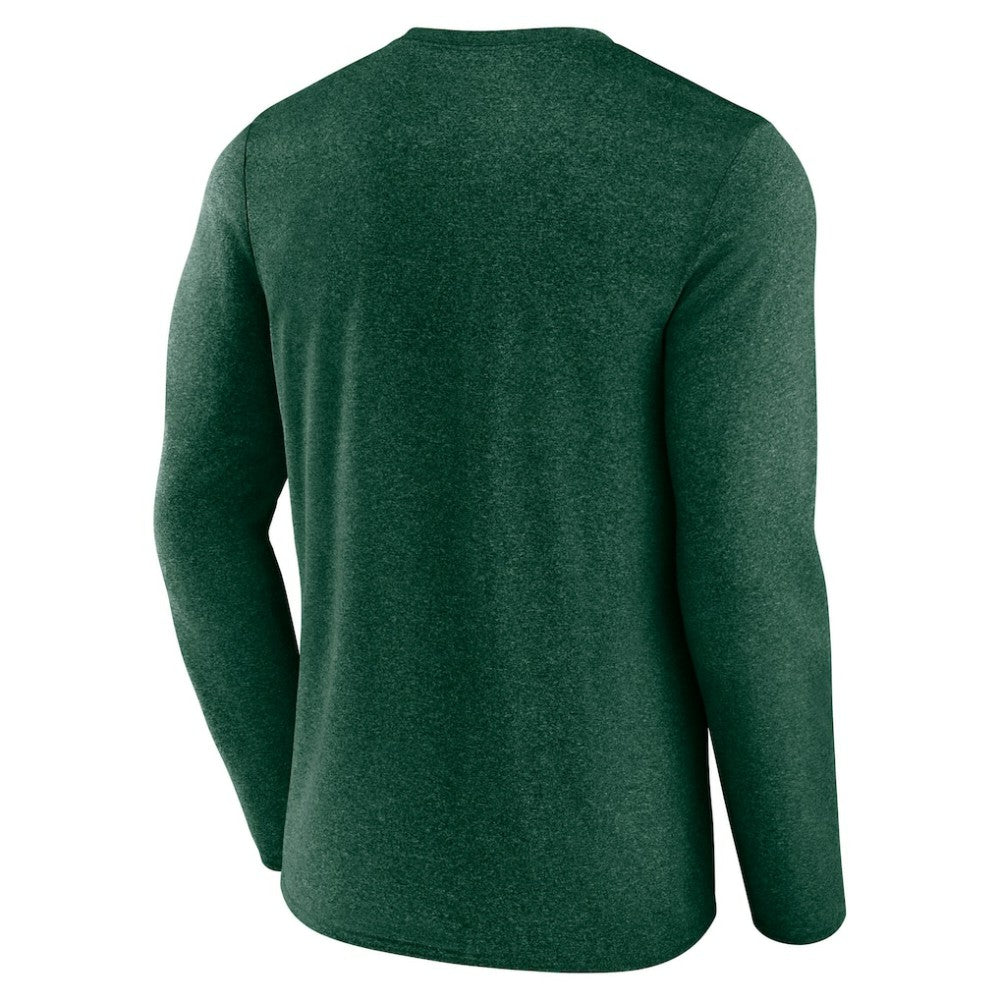 Minnesota Wild Fanatics Transition Long Sleeve T-Shirt Heather Green