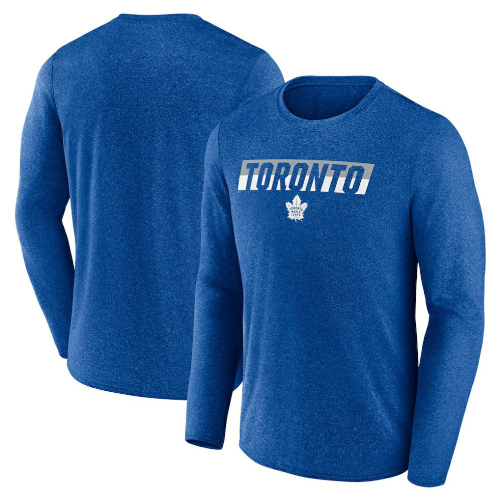 Toronto Maple Leafs Fanatics Transition Long Sleeve T-Shirt Heather Blue