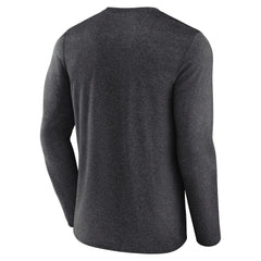 Pittsburgh Penguins Fanatics Transition Long Sleeve T-Shirt Heather Charcoal