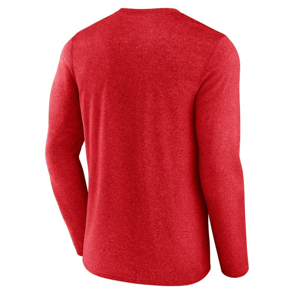 Calgary Flames Fanatics Transition Long Sleeve T-Shirt Heather Red