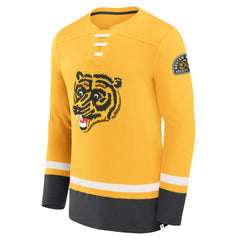 Boston Bruins Fanatics Vintage High Point Long Sleeve T-Shirt Gold
