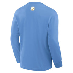 Pittsburgh Penguins Fanatics Vintage Rewind Long Sleeve T-Shirt Light Blue