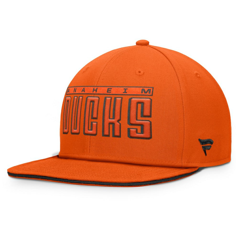 Anaheim Ducks Fanatics Fundamental Gino Stack Snapback Hat Black