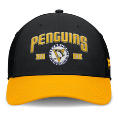 Pittsburgh Penguins Fanatics Heritage Captain Flex Hat Black/Gold