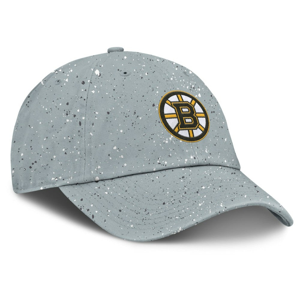 Boston Bruins Fanatics Women's Heritage Snow Day Speckle Adjustable Hat Gray