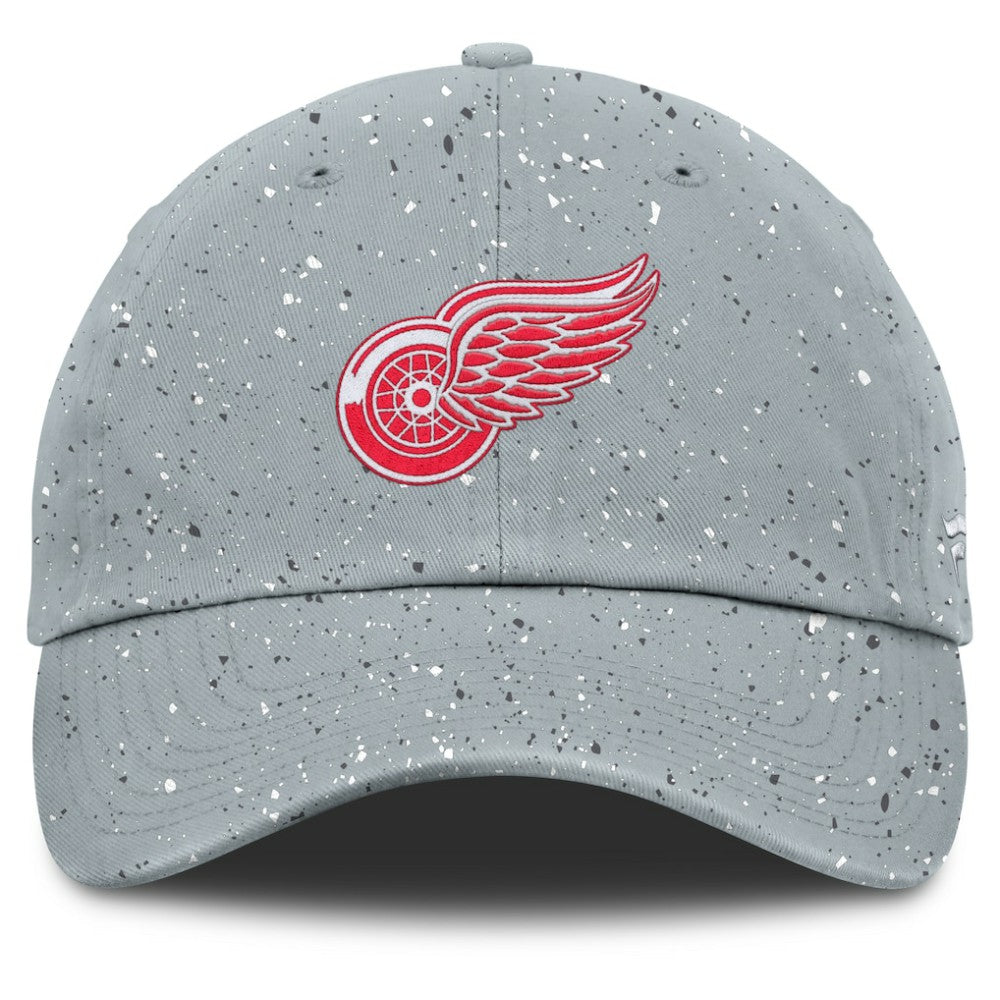 Detroit Red Wings Fanatics Women's Heritage Snow Day Speckle Adjustable Hat Gray