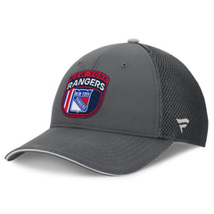 New York Rangers Fanatics Authentic Pro Home Ice Trucker Adjustable Hat Gray