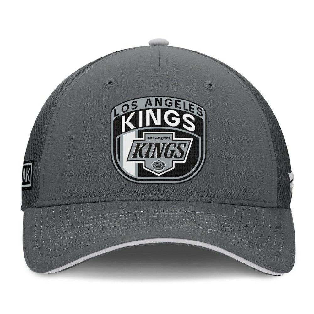 Los Angeles Kings Fanatics Authentic Pro Home Ice Trucker Adjustable Hat Gray