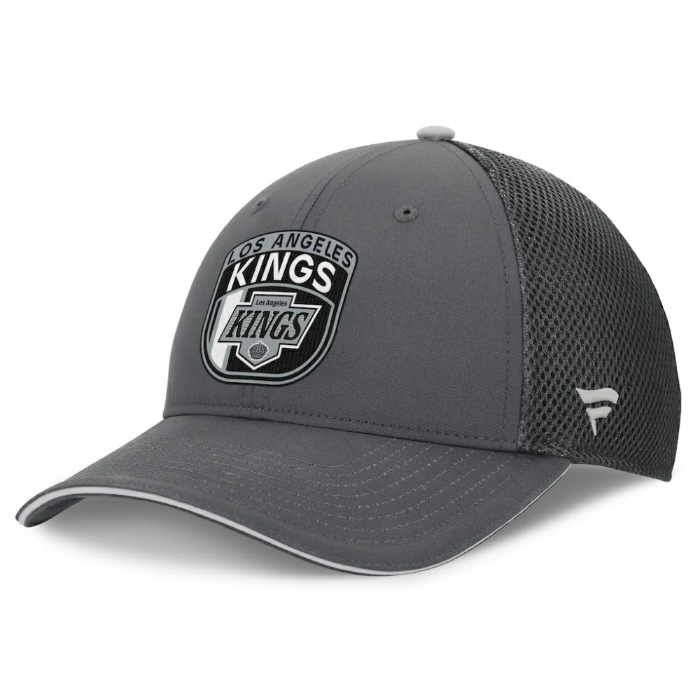 Los Angeles Kings Fanatics Authentic Pro Home Ice Trucker Adjustable Hat Gray