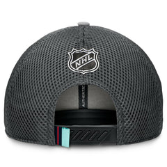 Seattle Kraken Fanatics Authentic Pro Home Ice Trucker Adjustable Hat Gray