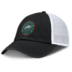 Minnesota Wild Fanatics Averie Trucker Adjustable Hat Black/Gray