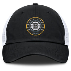 Boston Bruins Fanatics Averie Trucker Adjustable Hat Black/White