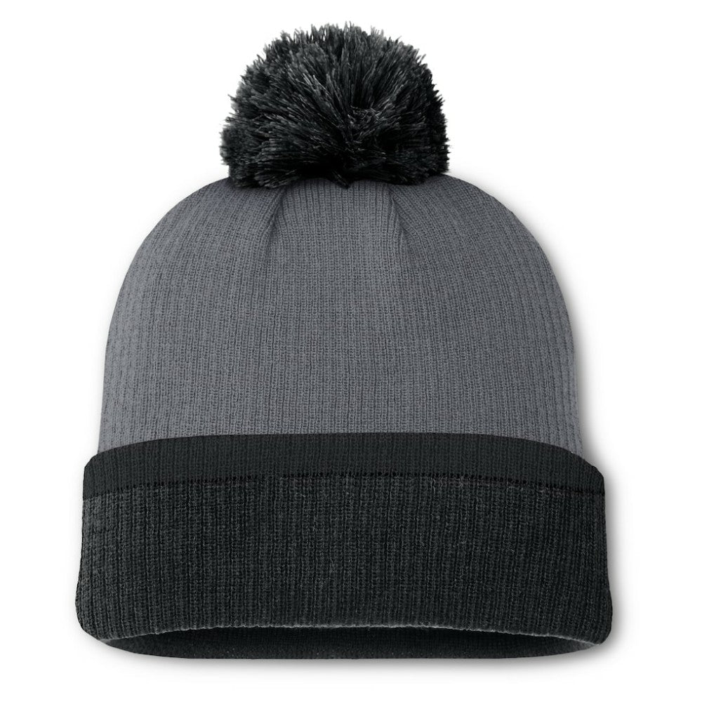 Boston Bruins Fanatics Women's Cuffed Knit Hat with Pom Charcoal