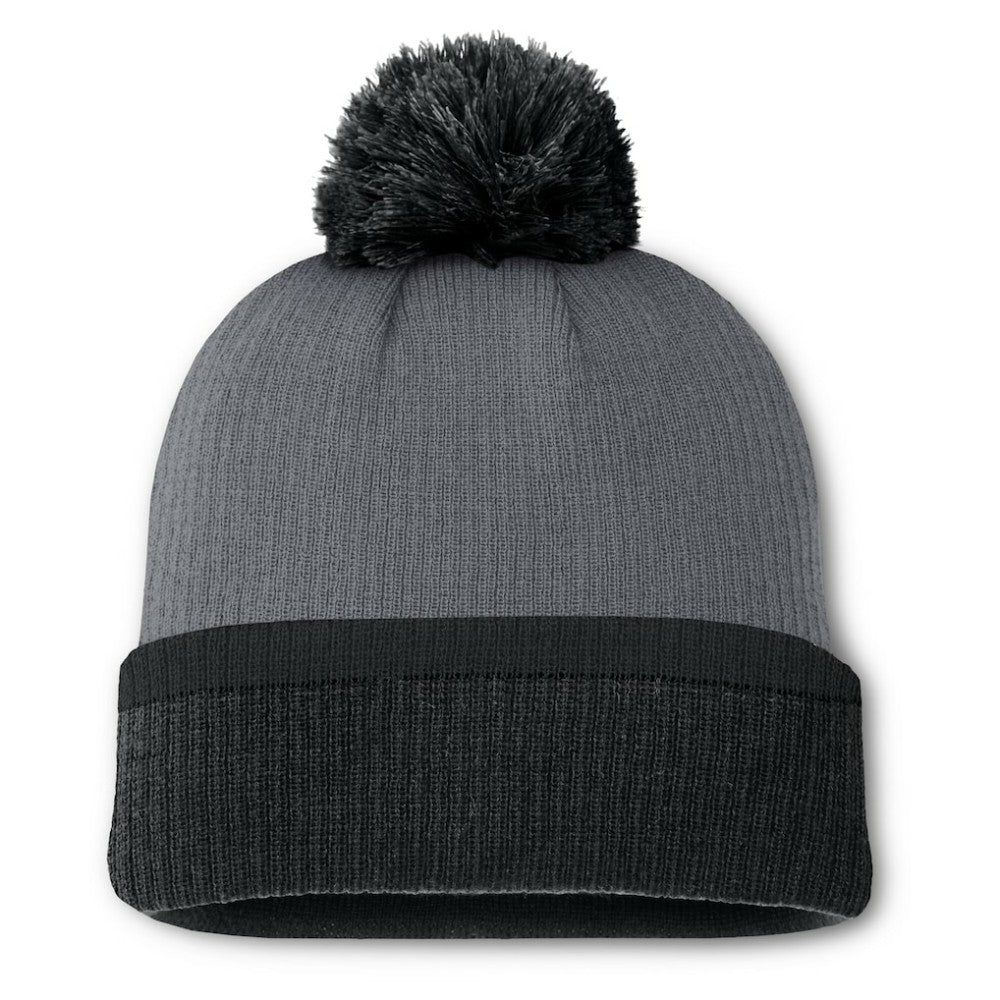 Boston Bruins Fanatics Women's Cuffed Knit Hat with Pom Charcoal