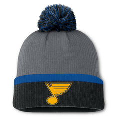 St. Louis Blues Fanatics Women's Cuffed Knit Hat with Pom Charcoal