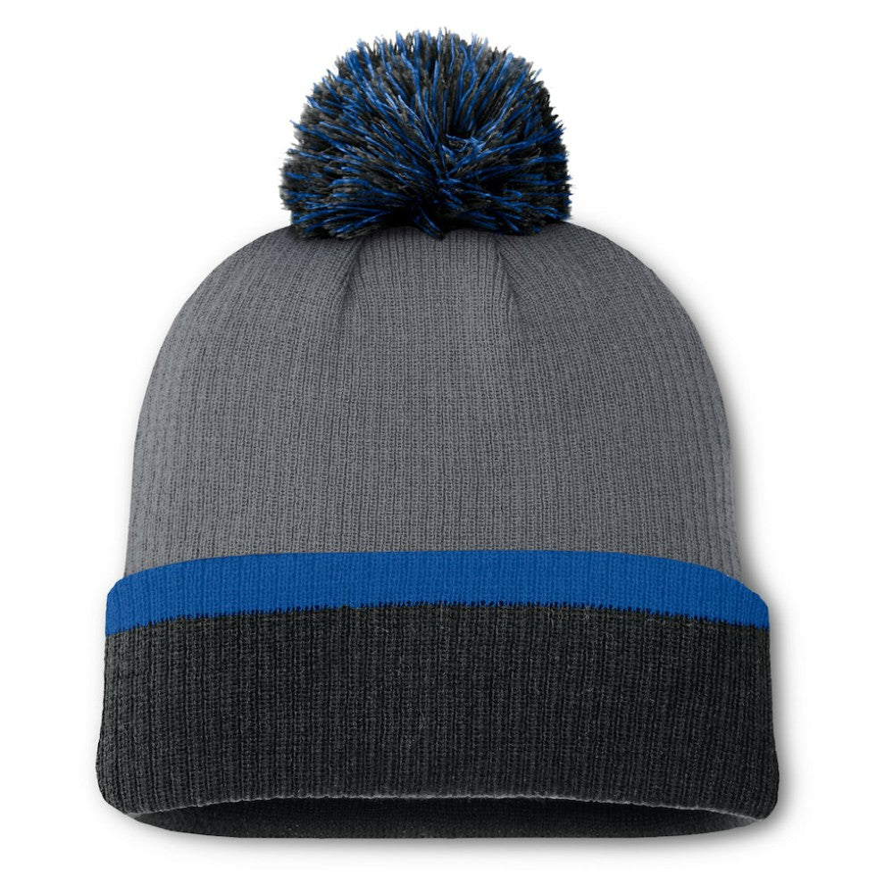 St. Louis Blues Fanatics Women's Cuffed Knit Hat with Pom Charcoal