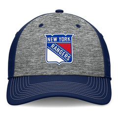 New York Rangers Fanatics Fundamental Top Shelf 2-Tone Flex Hat Gray/Navy