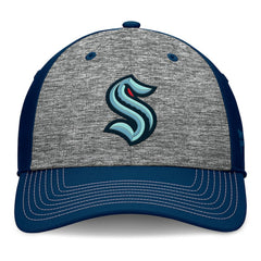 Seattle Kraken Fanatics Fundamental Top Shelf 2-Tone Flex Hat Gray/Navy