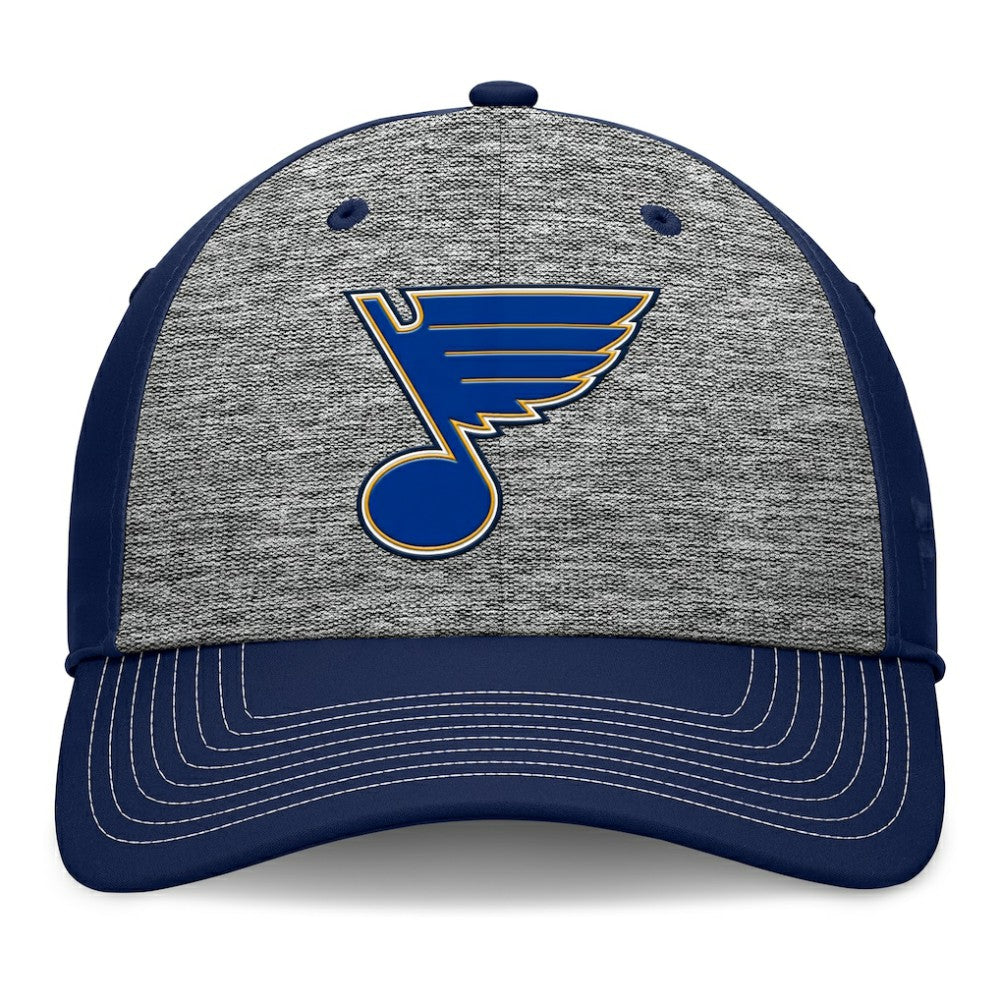 St. Louis Blues Fanatics Fundamental Top Shelf 2-Tone Flex Hat Gray/Navy