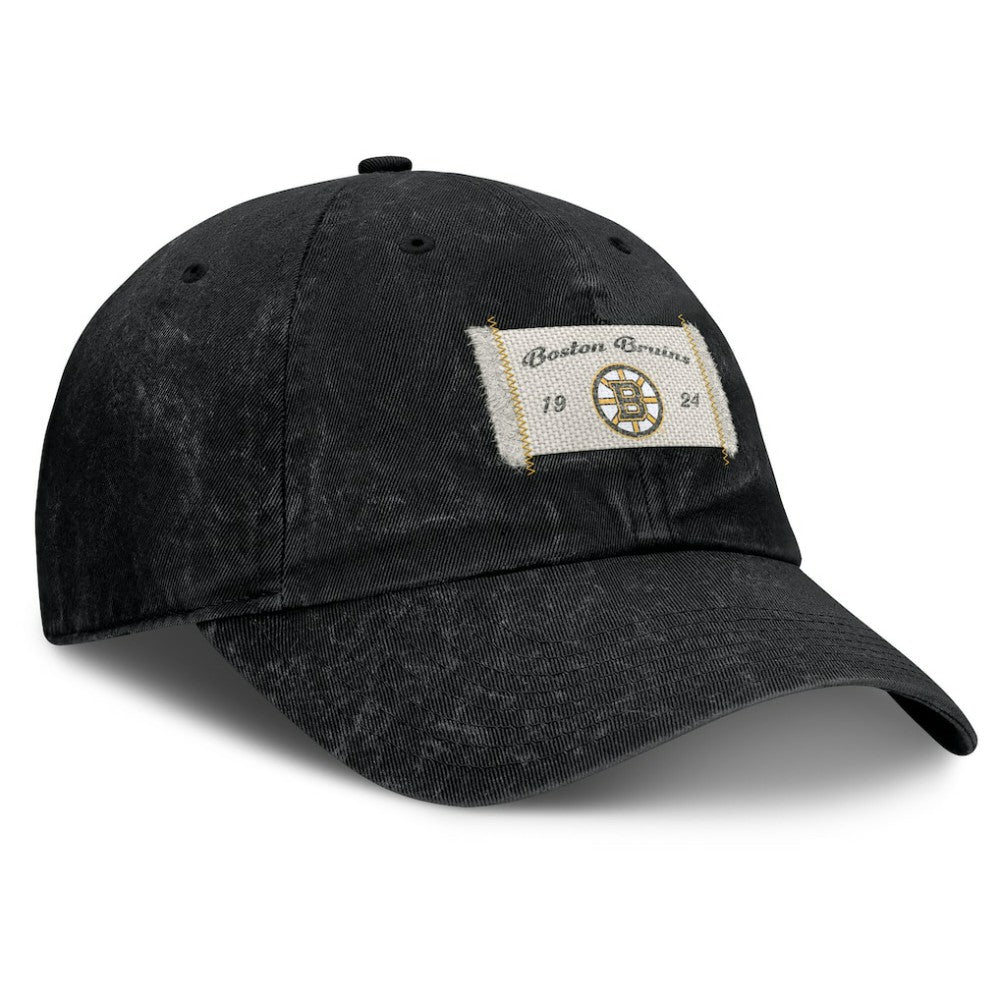 Boston Bruins Fanatics Women's Heritage Away Game Adjustable Hat Black