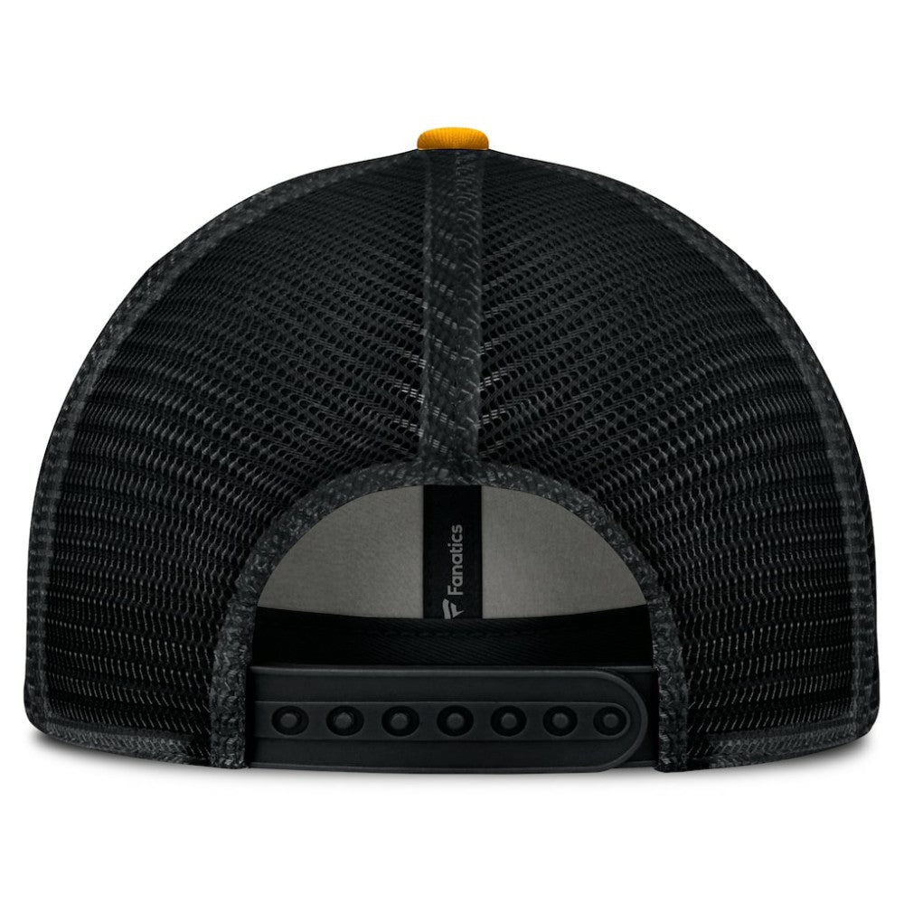 Boston Bruins Fanatics Fundamental One-Time Trucker Adjustable Hat Black