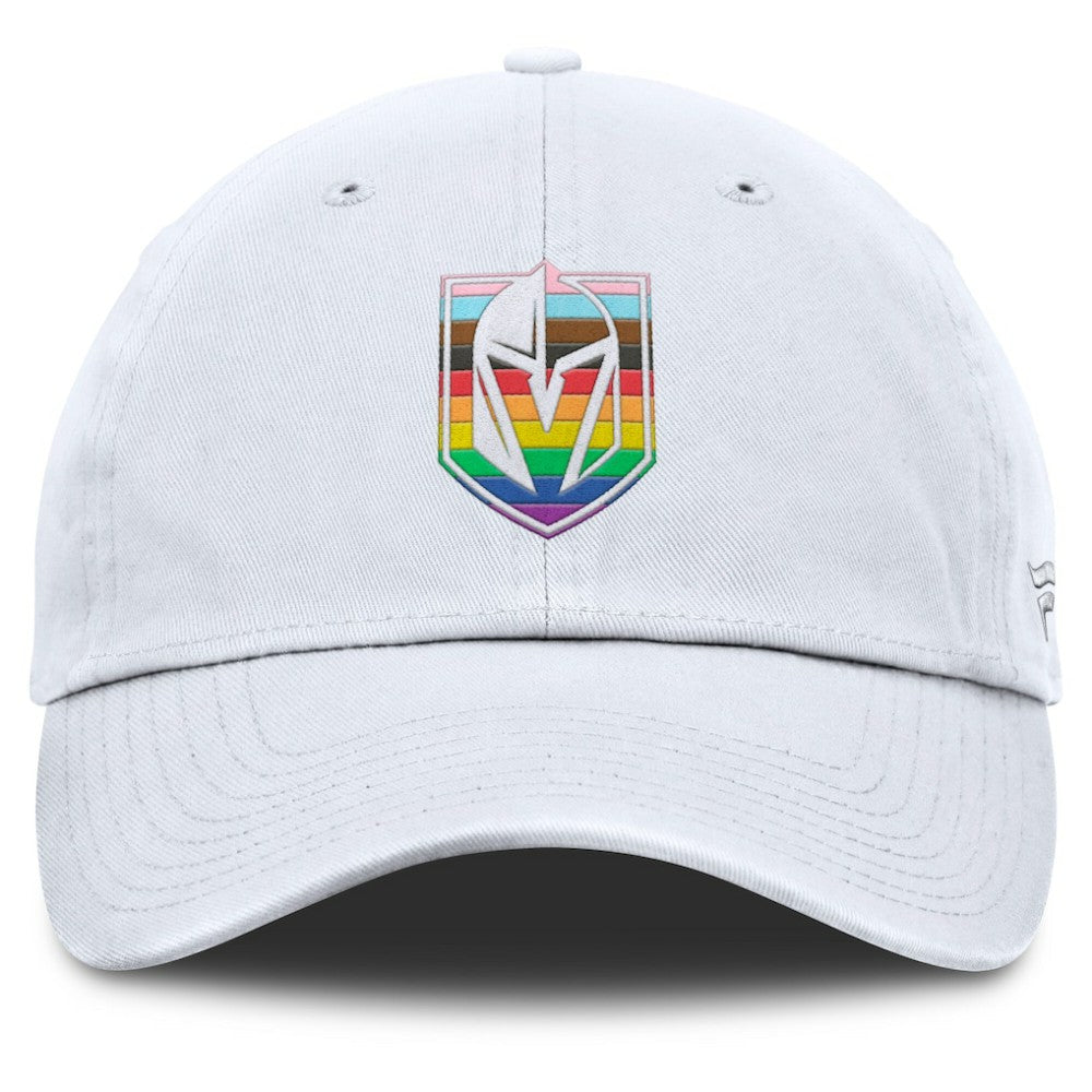 Vegas Golden Knights Fanatics PRIDE Adjustable Hat White