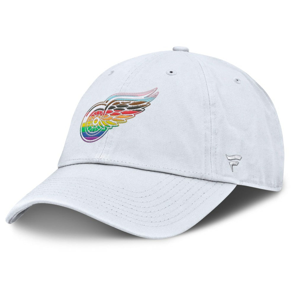 Detroit Red Wings Fanatics PRIDE Adjustable Hat White