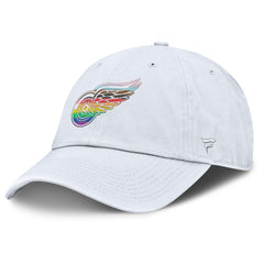 Detroit Red Wings Fanatics PRIDE Adjustable Hat White