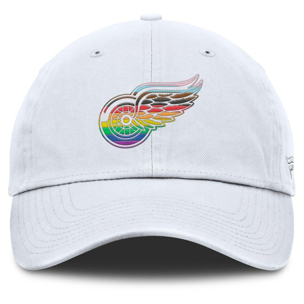 Detroit Red Wings Fanatics PRIDE Adjustable Hat White