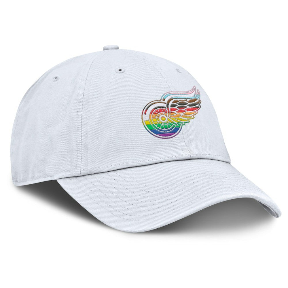 Detroit Red Wings Fanatics PRIDE Adjustable Hat White