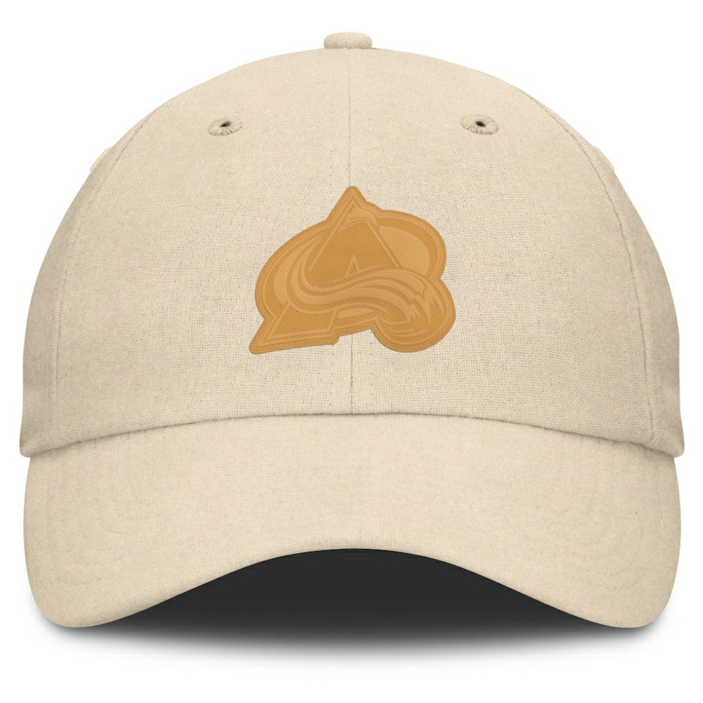 Colorado Avalanche Fanatics Front Office Canvas Adjustable Hat Tan