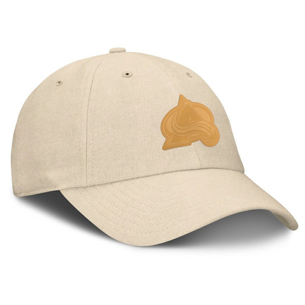 Colorado Avalanche Fanatics Front Office Canvas Adjustable Hat Tan