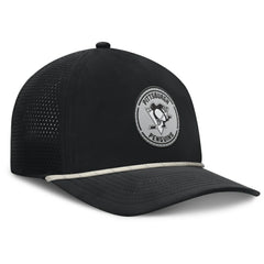 Pittsburgh Penguins Fanatics Front Office Performance A-Frame Adjustable Hat Black