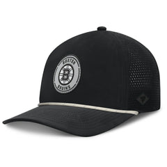 Boston Bruins Fanatics Front Office Performance A-Frame Adjustable Hat Black