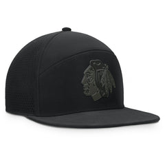 Chicago Blackhawks Fanatics Front Office Adjustable Hat Black