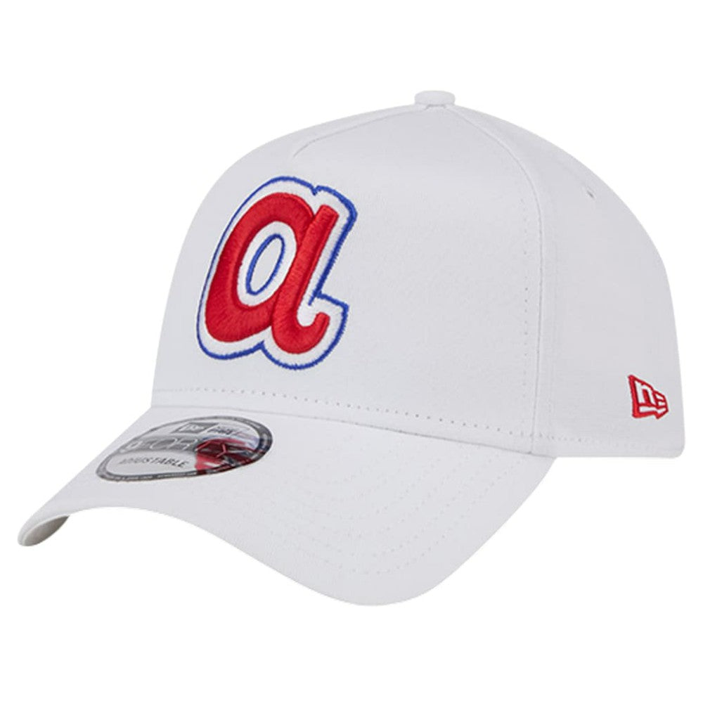 Atlanta Braves TC A-Frame 9FORTY Adjustable Hat White | New Era