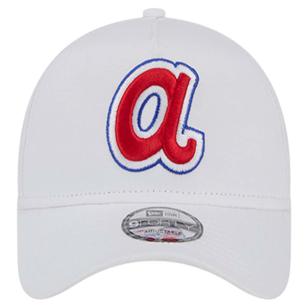 Atlanta Braves TC A-Frame 9FORTY Adjustable Hat White | New Era
