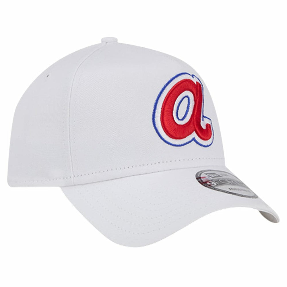 Atlanta Braves TC A-Frame 9FORTY Adjustable Hat White | New Era