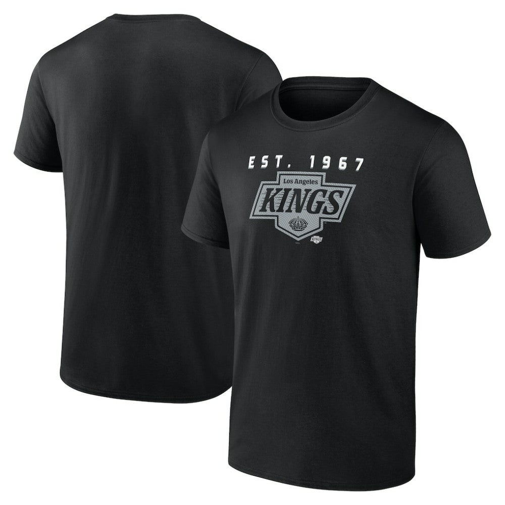 Los Angeles Kings Logo Athletic Coordinate T-Shirt Black