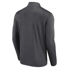 Los Angeles Kings Logo Athletic Head-to-Head Raglan Quarter-Zip Top Heather Charcoal