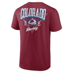 Colorado Avalanche Logo Athletic Never Over T-Shirt Burgundy