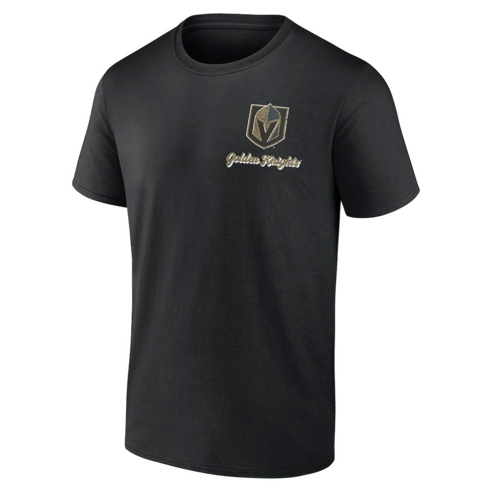 Vegas Golden Knights Logo Athletic Never Over T-Shirt Black