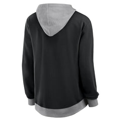 Pittsburgh Penguins Logo Athletic Women's Hit It French Terry Full-Zip Hoodie Black