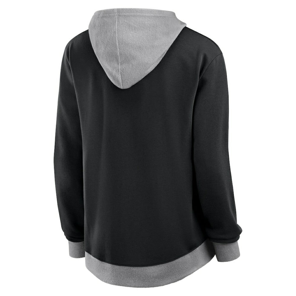 Vegas Golden Knights Logo Athletic Women's Hit It French Terry Full-Zip Hoodie Black