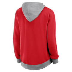 Chicago Blackhawks Logo Athletic Women's Hit It French Terry Full-Zip Hoodie Red