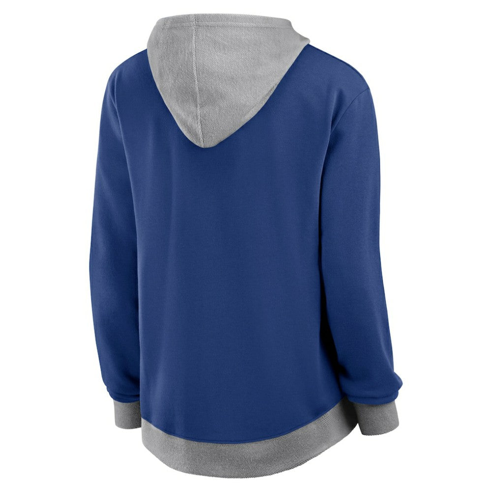 Tampa Bay Lightning Logo Athletic Women's Hit It French Terry Full-Zip Hoodie Blue
