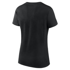 Pittsburgh Penguins Logo Athletic Women's Launch Scoop Neck T-Shirt Black