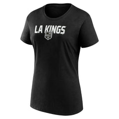 Los Angeles Kings Logo Athletic Women's Launch Scoop Neck T-Shirt Black